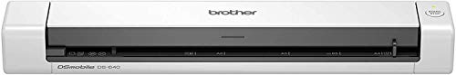 Brother DS640 Scanner Portatile, A4, Risoluzione 600 x 600 dpi, 15 ppm B/N e Colore, Autoalimentato Tramite USB