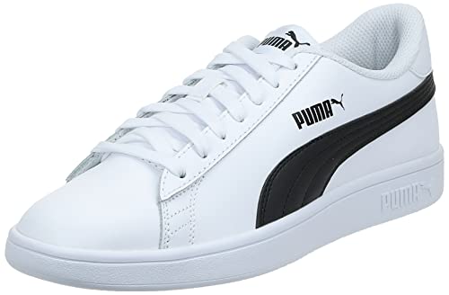 PUMA Unisex Adults' Fashion Shoes SMASH V2 L Trainers & Sneakers, PUMA WHITE-PUMA BLACK, 41