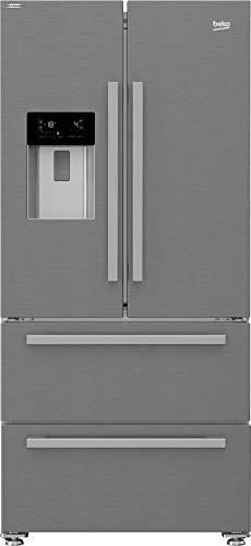 BEKO GNE60530DXN French Door Frigorifero/Congelatore/NoFrost/0°C/Display Multifunzione/Distributore di acqua con attacco per acqua fissa/41 dB