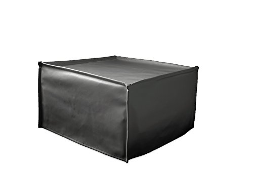 Ponti Divani - Pouf Letto Modello Cube in Ecopelle - Materasso Singolo e Rete di Ottima Qualità - Completamente Made in Italy (Antracite)