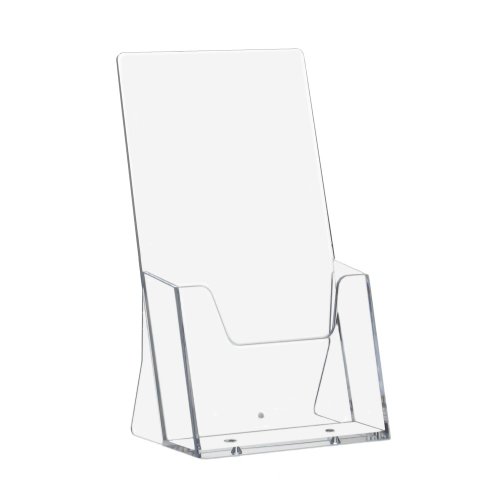 Acrylhaus - 10x Espositori da tavolo verticali, DIN lungo (10 x 21 cm), per dépliant e volantini