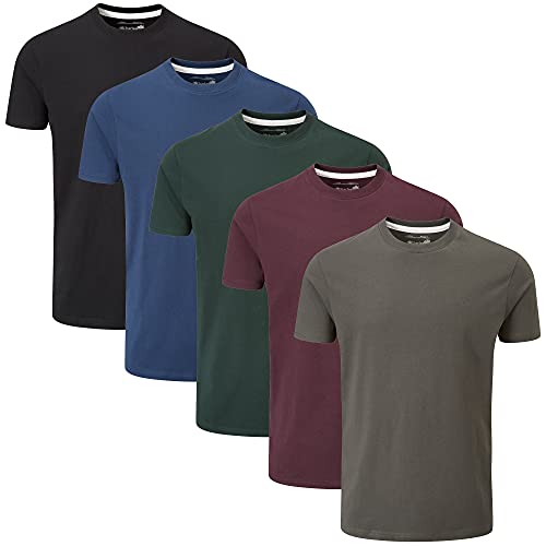 Charles Wilson Confezione da 5 T-Shirt Girocollo Semplice (Medium, Dark Essentials Type 41)