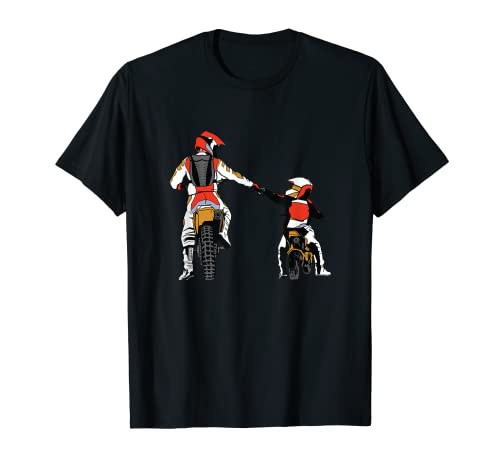 Motocross Padre & Figlio Regalo Moto Da Cross Maglietta