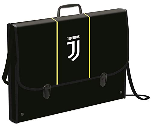 Seven Cartellina Valigetta Polionda T Juventus, Best Match, Nera, Per Materiale Da Disegno, con Tracolla