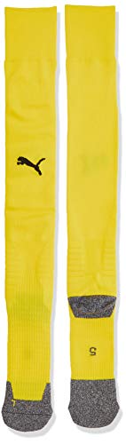 PUMA Liga Socks, Calzettoni Calcio Unisex, Giallo (Cyber Yellow/Puma Black), 4