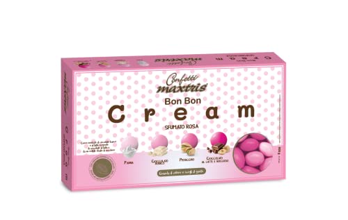 Confetti Maxtris, Bon Bon Cream Sfumato Rosa, 1.0 grammo
