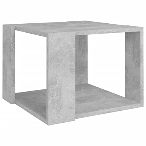 vidaXL Tavolino da Salotto Grigio Cemento 40x40x30cm Legno Multistrato