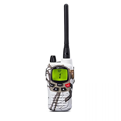 Midland G9 Pro White Storm Radio Ricetrasmittente Walkie-Talkie Professionale Dual Band 32 Canali PMR446 e 69 Canali LPD, Ricetrasmettitore con Batteria al Litio, Caricabatterie e Clip Cintura