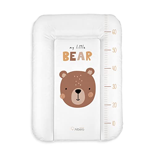 Materassino per fasciatoio, 50 x 70 cm, lavabile, per bambini, in PVC, certificato Öko-Tex (Bear)