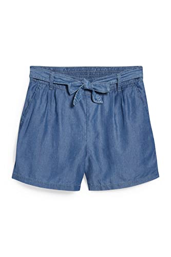 C&A Pantaloncini da donna Pull-On Lyocell, cotone, denim, Blue jeans, 34W x 32L