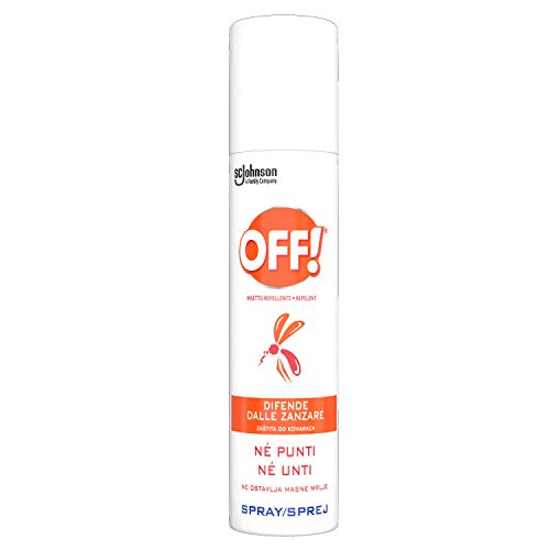 OFF! Spray Antizanzare Contro Zanzare Comuni e Tigre, Insetto Repellente, dai 2 anni in su, 1 Confezione Da 100 ml
