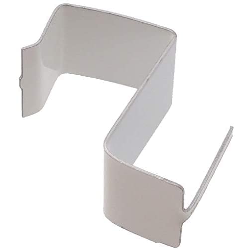 BB Line - Supporti a molla, Per serramenti in PVC/legno di spessore 17-20 mm, Bianco, 26x34x15 mm, Confezione da 100