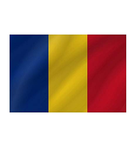 R&F srls Bandiera Romania Nazionale Tessuto Misura Standard 90 X 150 cm