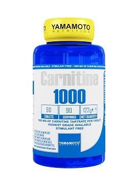Yamamoto Nutrition Carnitine 1000 integratore alimentare di Carnitina - 90 Compresse, 122 g