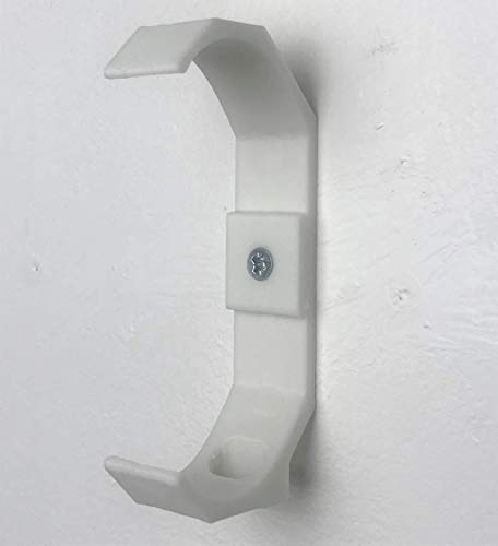Google Home Mini staffa da parete a 2 gambe. Bianco (può essere nascosto sotto ripiani/armadi, ecc.)