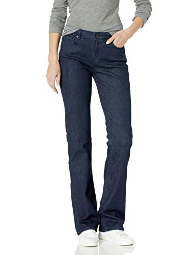 Amazon Essentials Jeans Slim Bootcut a Vita Media Donna, Slavato, 46