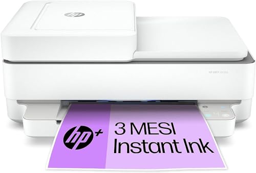 HP Envy 6420e 223R4B, Stampante Multifunzione a Getto d'Inchiostro A4 a Colori, Stampa Fronte e Retro Automatica, 10 ppm, Wi-Fi, HP Smart, 3 Mesi di Inchiostro Instant Ink Inclusi con HP+, Bianca