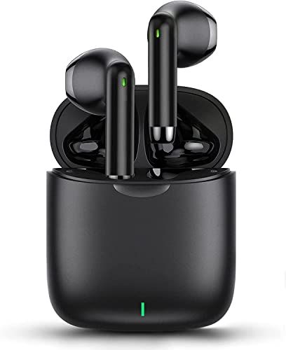 Cuffie Wireless Bluetooth 5.0,Auricolari con IPX5 Impermeabile,Earbuds In-ear Controllati Al Tocco,Cuffiette che Possono Durare per 8 Ore,per auricolari da lavoro e sportivi da viaggio (blanco)