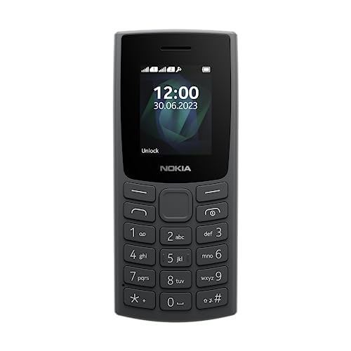 Nokia 105 2023 Telefono Cellulare Dual Sim, Display 1.8' a colori, Charcoal [Italia]