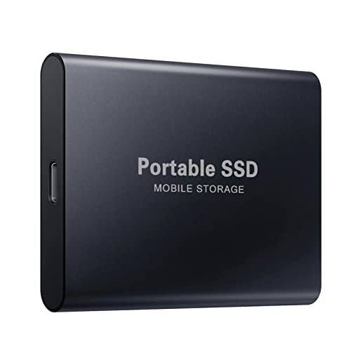 Disco rigido esterno 2TB - 2.5' USB 3.0 ultra sottile design metallico HDD portatile per Mac, PC, laptop, Smart TV - Nero