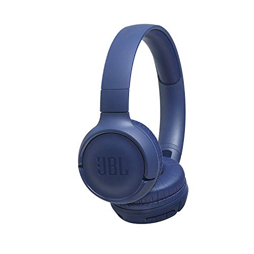 JBL Tune500BT Cuffie Wireless Sovraurali con funzione Multipoint e Ricarica veloce – Cuffie On-Ear Bluetooth con connessione a Siri e Google – Fino a 16h di autonomia, Blu