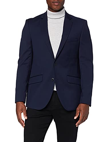 find. Regular Fit Dress Suit Jacket Vestito, Blue (Navy), 52