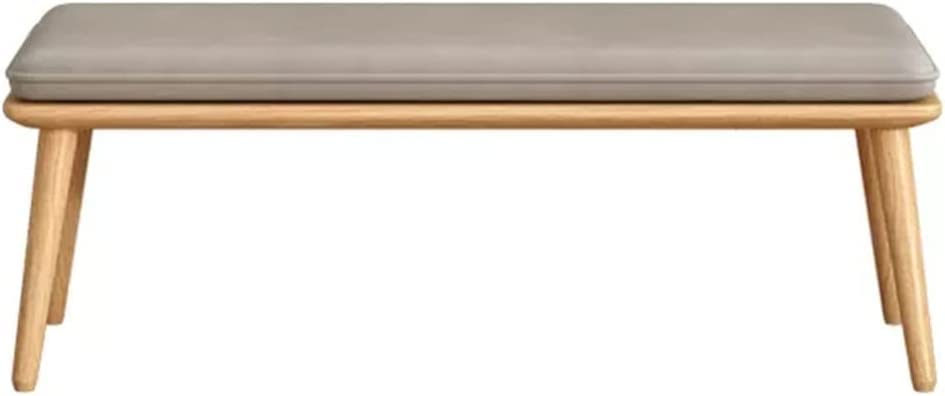Panca da Ingresso Panca per Scarpe in Legno Panca Tecnica Panca Imbottita in Spugna Panca Semplice (Color : Gray, Size : 80 * 45 * 38cm)