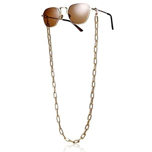 Bohend Moda Catena di occhiali da sole Oro Metallico Occhiali Catena Semplice Accessori per occhiali Per Occhiali e occhiali da sole