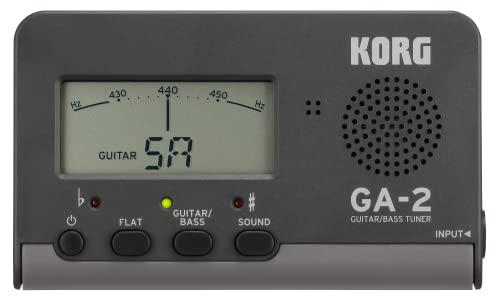 KORG GA-2 - Accordatore Digitale per Chitarra e Basso, Nero GA2