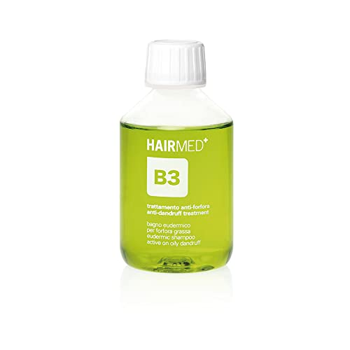 HAIRMED, B3 Shampoo Antiforfora, Combatte la Forfora Grassa e la Dermatite Seborroica, Shampoo Dermatite Seborroica, Shampoo Professionale Capelli, 200 ml