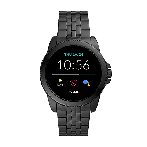 Fossil Smartwatch Gen 5 + 5E Connected da Uomo con Wear OS by Google, Frequenza Cardiaca, Notifiche per Smartphone e NFC