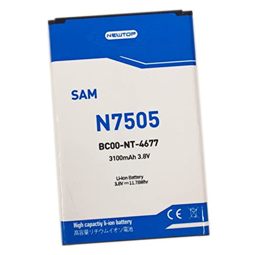 N NEWTOP Batteria Compatibile per Samsung Galaxy Note 3 Neo / N7505 / SM-N7505 / Note 3 Mini/Note 3 Neo Duos/Note 3 Neo LTE 3100mAh Alta Capacità Ricambio Parte Sostitutiva 3.8V Ioni Litio