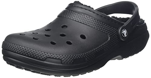 Crocs Classic Lined Clog, Zoccoli Unisex-Adulto, Black/Black, 43/44 EU