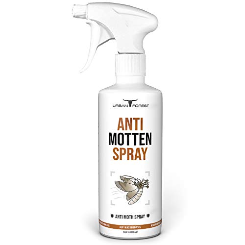 Spray antitarme come protezione antitarme per il guardaroba | Agente antitarme e repellente antitarme inodore con effetto a lungo termine | Spray antitarme contro tutte le tarme | URBAN Forest 500ml