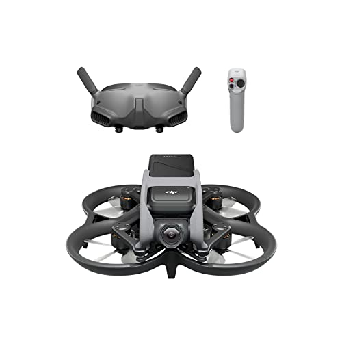 DJI Avata Pro-View Combo (DJI Goggles 2) - Drone UAV con visuale in prima persona, video stabilizzati in 4K, FOV di 155°, paraeliche integrati, trasmissione HD a bassa latenza