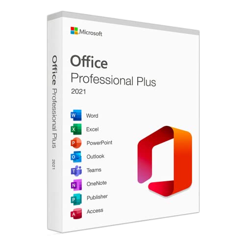 Office 2021 Professional Plus 32/64 bit | Licenza con chiave di attivazione per 1 PC | Italiano con manuale di istruzioni | Consegna in 1h - 12h | Office Professional Plus 2021