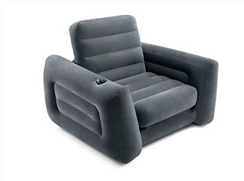 Intex 66551 Pull-out Chair Poltrona Sedia Sofa Bed Gonfiabile 117 x 224 x 66 cm