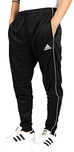 Adidas CORE18 TR PNT - Pantaloni sportivi, Uomo, Nero/Bianco, L