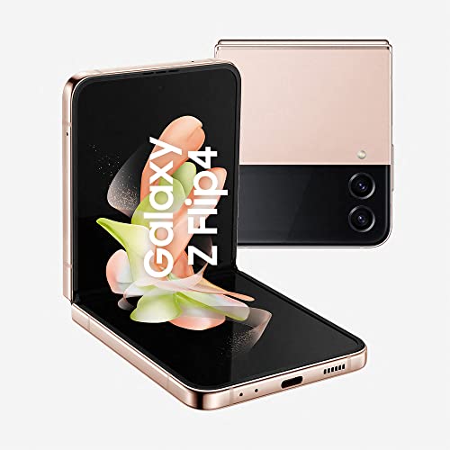 Samsung Galaxy Z Flip4 Smartphone 5G, Sim Free Android Telefono Pieghevole 256GB, Display Display Dynamic AMOLED 2X 6.7”/Super AMOLED 1.9”1,2 Pink Gold 2022 [Versione Italiana]