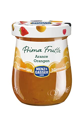 Menz&Gasser Marmellata di Arance Prima Frutta Premium Quality, con Frutta, 1 Vaso x 340 g
