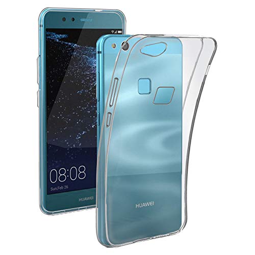 REY Cover in Gel TPU Trasparente per Huawei P10 Lite, Ultra Sottile 0,33 mm, Morbido Flessibile, Custodia Silicone