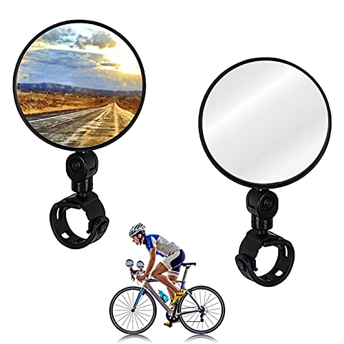 Left mountain bike pieghevole HD/resistente agli urti DIAOCARE Specchietto retrovisore per bicicletta universale regolabile a 360° per bici da corsa