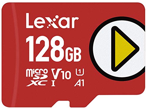 Lexar PLAY Micro SD 128 GB, Scheda microSDXC UHS-I, Lettura Fino a 150MB/s, Compatibile con Nintendo Switch, dispositivi di gioco portatili, Smartphone e Tablet (LMSPLAY128G-BNNAG)