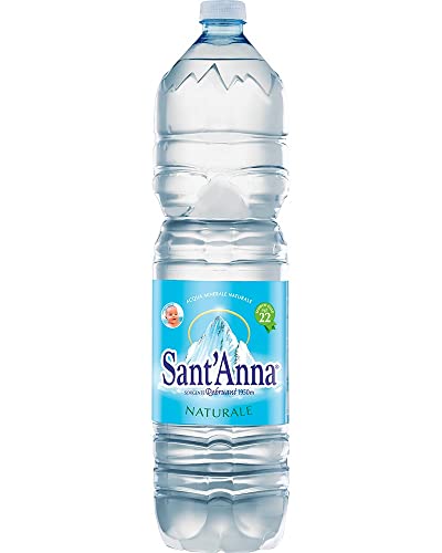 Acqua Naturale Sant'Anna, Bottiglie di Acqua da 1,5x6 litri in PET (100 casse - 600 bottiglie)