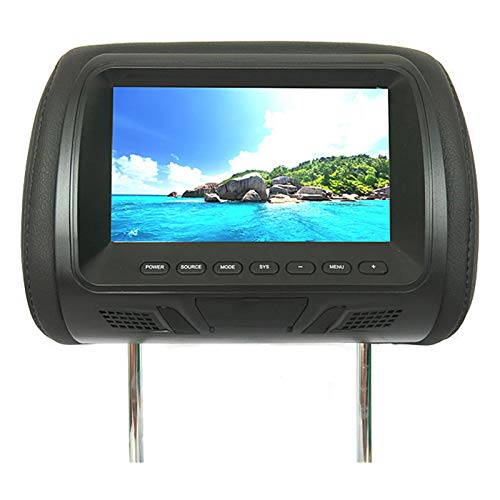 HshDUti Monitor per Auto con poggiatesta HD 720P, Lettore Dvd, Monitor per poggiatesta retroilluminato a LED per Giochi Automatici digitali HD Black