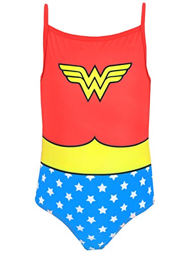 Wonder Woman DC Comics Costume da Bagno per Ragazze Multicolore 4-5 Anni