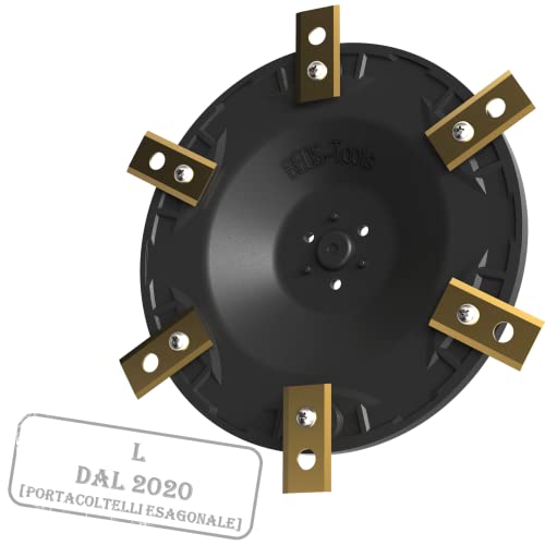 BEOS Disco lama tosaerba robotizzato a 6 lame - Disco lama rinforzato in fibra - Disco di rotazione per 6 lame per Worx Landroid L (dal 2020)