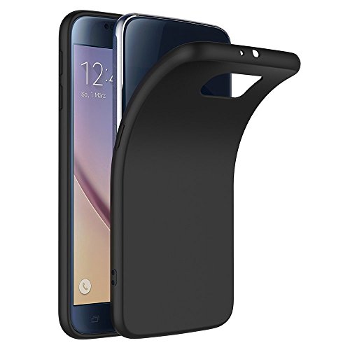 COPHONE Cover per Samsung Galaxy S6 Cover Galaxy S6 Nero Silicone Case Molle di TPU Sottile Custodia per Samsung Galaxy S6