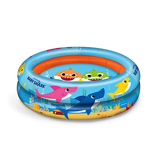 Mondo 2 Ring Pool, Piscina Gonfiabile Unisex Bambini, Azzurro Arancione, Diametro 100 centimetri