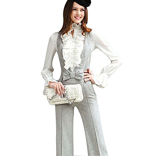 Loralie Camicia Donna Elegante Manica Lunga Blusa Vintage con Manica a Campana Collo Alto Vittoriano Stile Camicie in Pizzo Bianco Nero